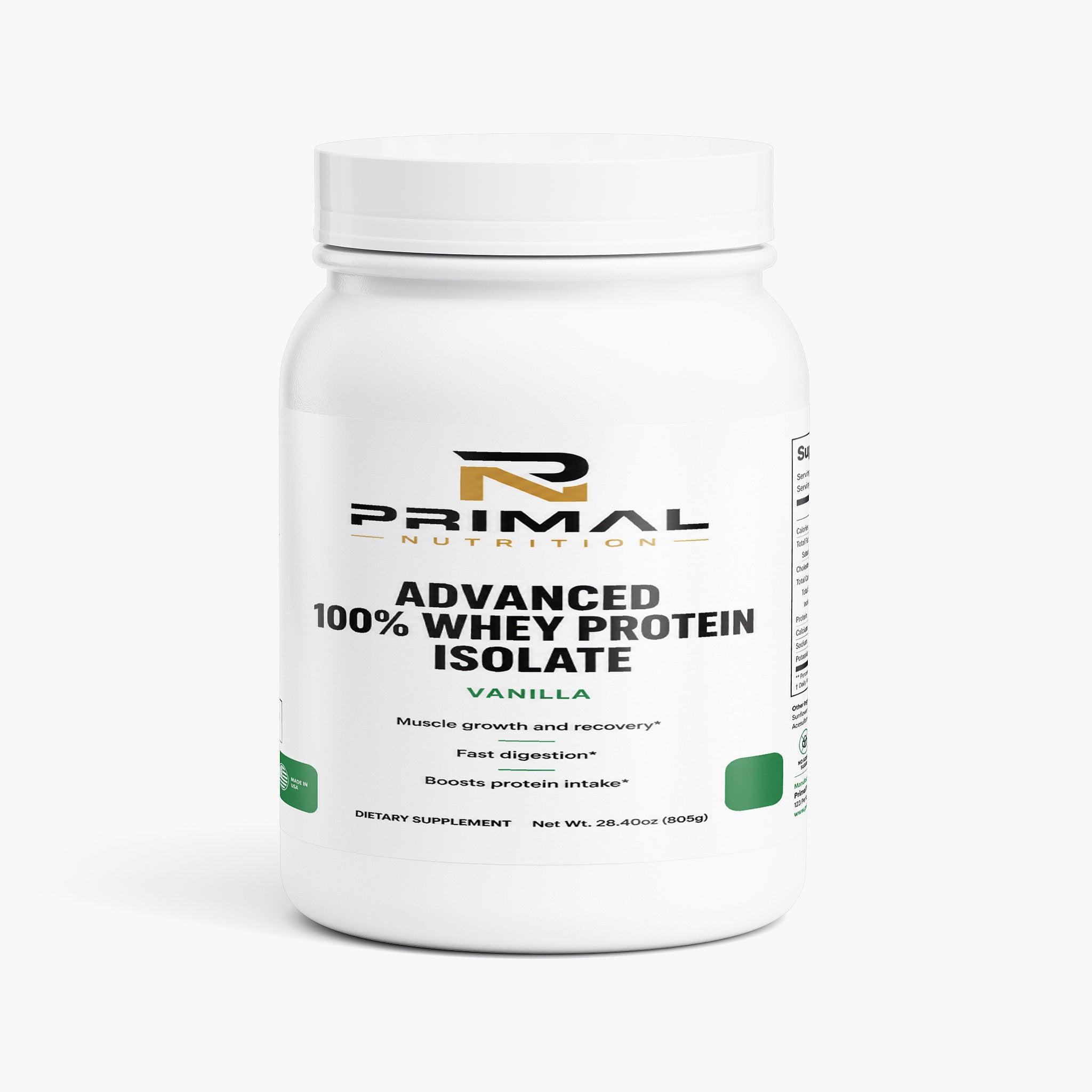 Advanced 100% Whey Protein Isolate (Vanilla)